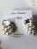 韓國東大門鑽石珍珠立體造型耳環