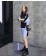 韓國東大門~早春首爾熱賣款♥街頭風顯瘦休閒拼接長版造型連身裙~☁ 出遊~~休閒時尚必備 ◙ ◚ ◛ S-XL