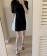 韓國東大門~設計首爾熱賣款✿夏季法式收腰後綁帶黑白拼接氣質款短洋裝✿☁ 約會~旅遊~上班~必備 ◙ ◚ ◛2色可選 S-XL