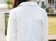 韓版寬鬆清新白色V領繡花雪紡襯衫