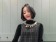 韓系質感時髦小香風珍珠裝飾格紋毛料背心洋裝