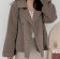 韓國東大門~設計首爾熱賣款✿法式減齡西裝雙排扣寬鬆短版毛呢保款外套✿☁ 約會~旅遊~上班~必備 ◙ ◚ ◛2色可選