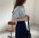 韓國東大門~設計首爾熱賣款✿復古凹凸感菱形格紋設計泡泡袖上衣✿☁ 約會~旅遊~上班~必備 ◙ ◚ ◛