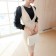 韓國東大門韓版質感顯瘦OL西裝外套及包臀連身裙套裝2件組 2色
