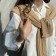韓國東大門♛~韓國首爾熱賣♛超百搭純棉宮廷袖純色不規則上衣♛✿超減齡~✿~超百搭~ 2色可選 M-L